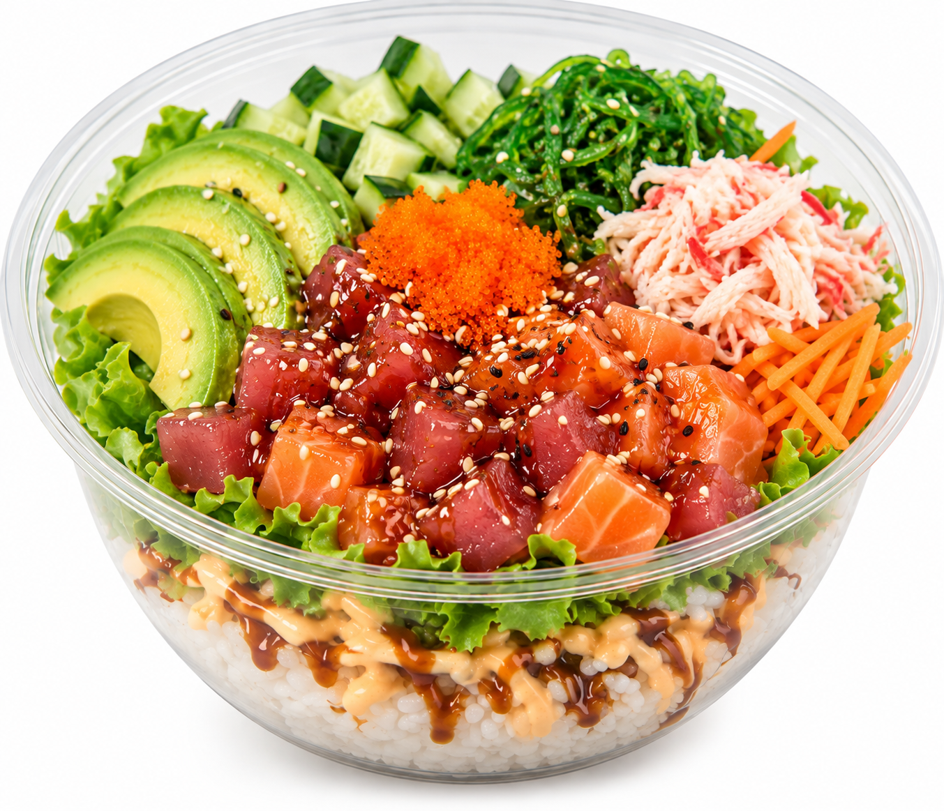 Tuna + Salmon + Carb Meat Combo Bowl